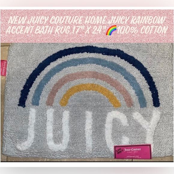 Juicy Couture Bath New Juicy Couture Home Juicy Rainbow Accent Bath